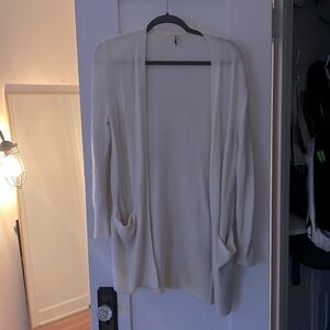 Madewell XXS white long cardigan